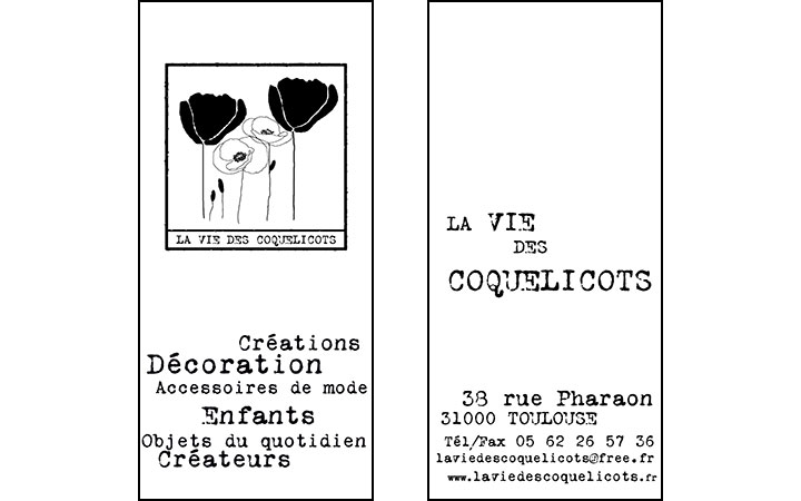 Logo crŽation identitŽ, la vie des coquelicots